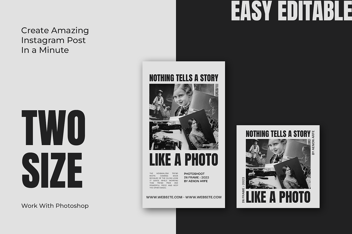 Framing Photography Instagram Templa, a Social Media Template by Shinra Labs (Photo 5 of 5)