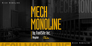 Mech Monoline, a Sans Serif Font by FontSite Inc. (Thumbnail 1 of 2)