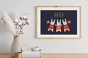 Happy Chinese New Year 2023, an Animal Illustration by GingerbirbArt (Thumbnail 6 of 7)