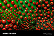 Tomato Patterns. 47 images, a Food Illustration by Handmadefont (Thumbnail 10 of 11)