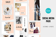 SALE! Canva Social Bundle, a Social Media Template by uispot (Thumbnail 2 of 10)