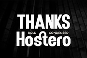 Hostero - Condensed Sans Serif Font, a Sans Serif Font by Flawless And Co (Thumbnail 10 of 10)