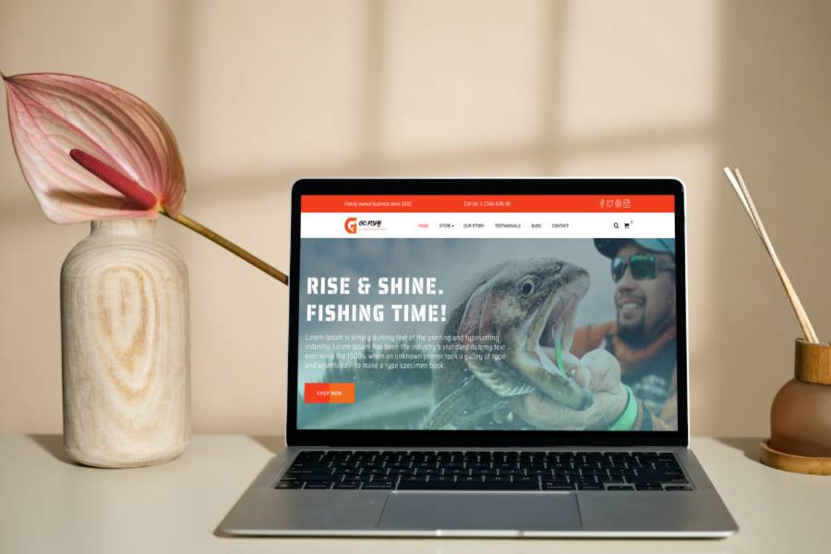 Fishing WordPress Theme preview 2