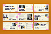 Cream Creative Agency Google Slide, a Presentation Template by graphicook (Thumbnail 3 of 4)