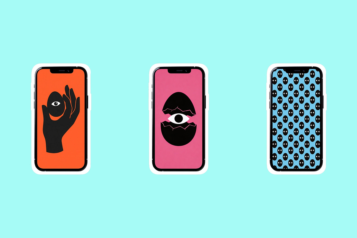 Odd Parade. Easter and humanoid eyes, a Background Graphic by AI Petr Creative Agency (Photo 7 of 7)