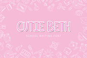 Cutie Beth Font, a Sans Serif Font by Eunkyung Art (Thumbnail 1 of 2)