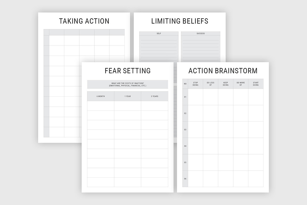 Life Self Help Planners InDesign, a Stationery Template by MNT-Creator (Photo 6 of 10)