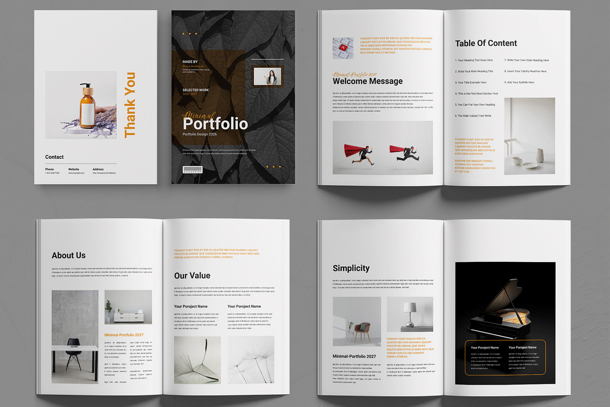 Minimal Portfolio Template preview 2