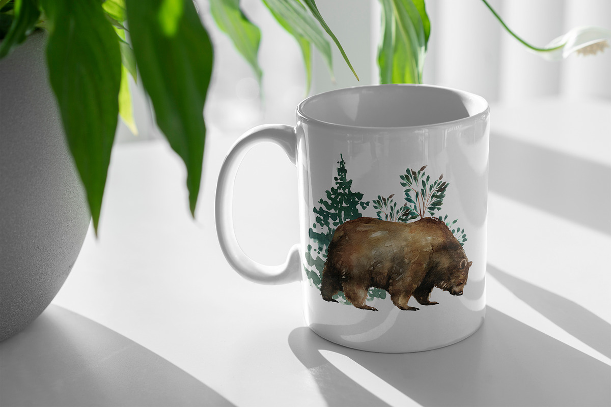 Forest animals.Sublimation printing, an Animal Illustration by ElliaArt (Photo 3 of 9)