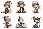 Whimsical Elf Clipart Bundle, an Illustration by OK Design (Thumbnail 2 of 6)