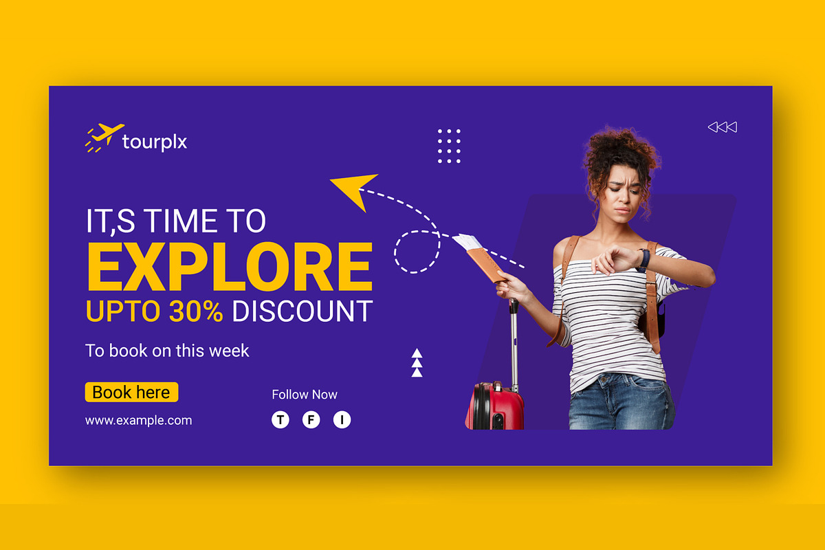 Travel Agency Web Banner Ads, an UI Kit Template by CreativeShaper (Photo 2 of 4)