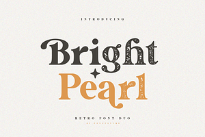 Bright Pearl Retro Serif Font