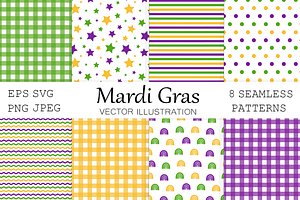 Mardi Gras background pattern