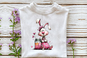 Whimsical Summer Beach Bunny Clipart, an Illustration by OK Design (Thumbnail 4 of 6)