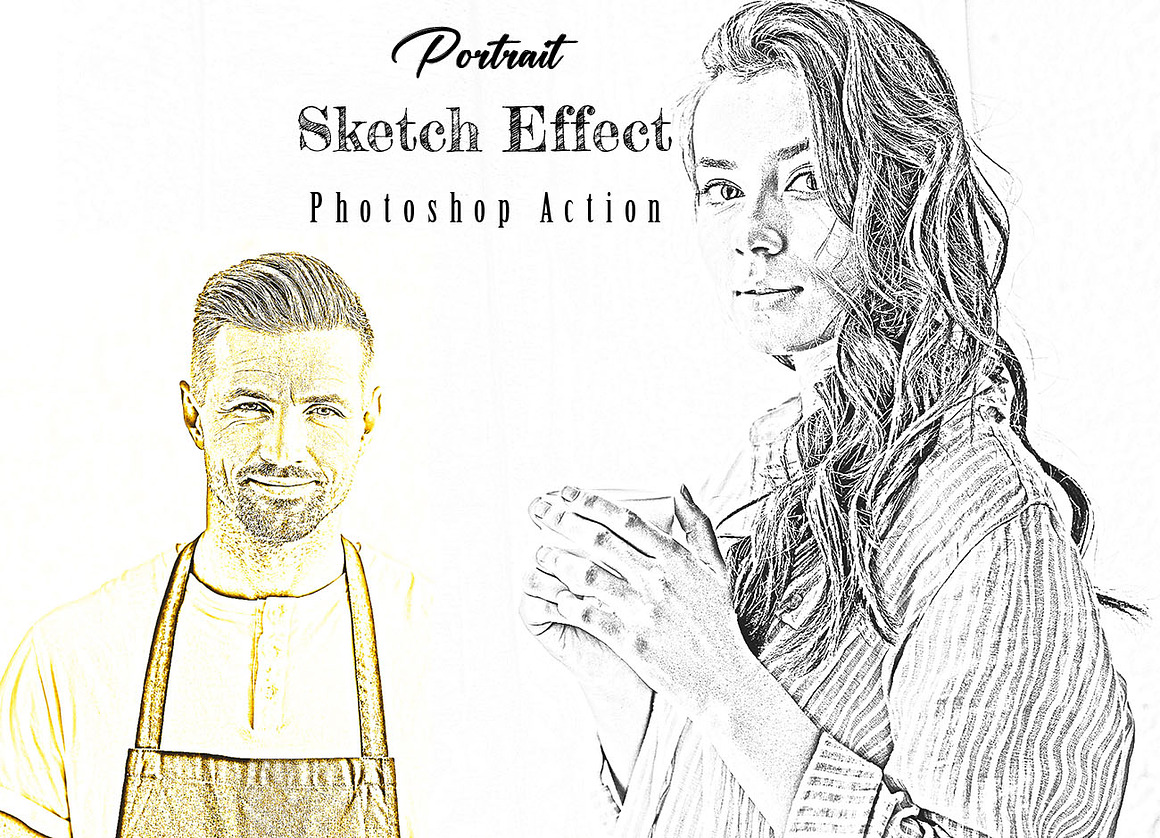 19 in 1 Sketch PS Action  Bundle, an Action Add-On by Studio Retouch (Photo 16 of 26)