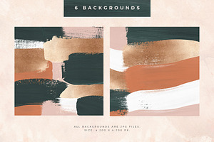 Painterly Shapes & Backgrounds