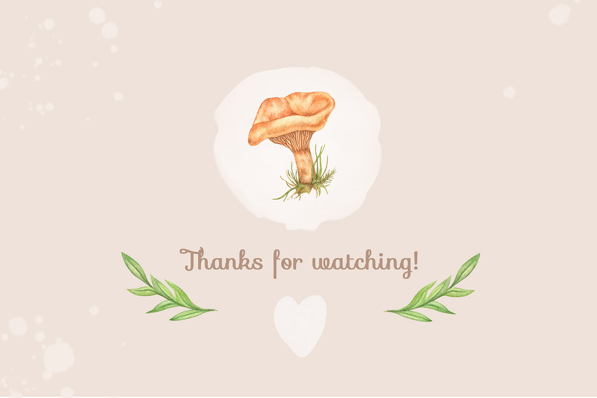 Forest watercolor mushrooms clipart, a Seasonal Illustration by Irina Avdeeva (Photo 12 of 12)