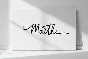 Maithi Monoline Script Font