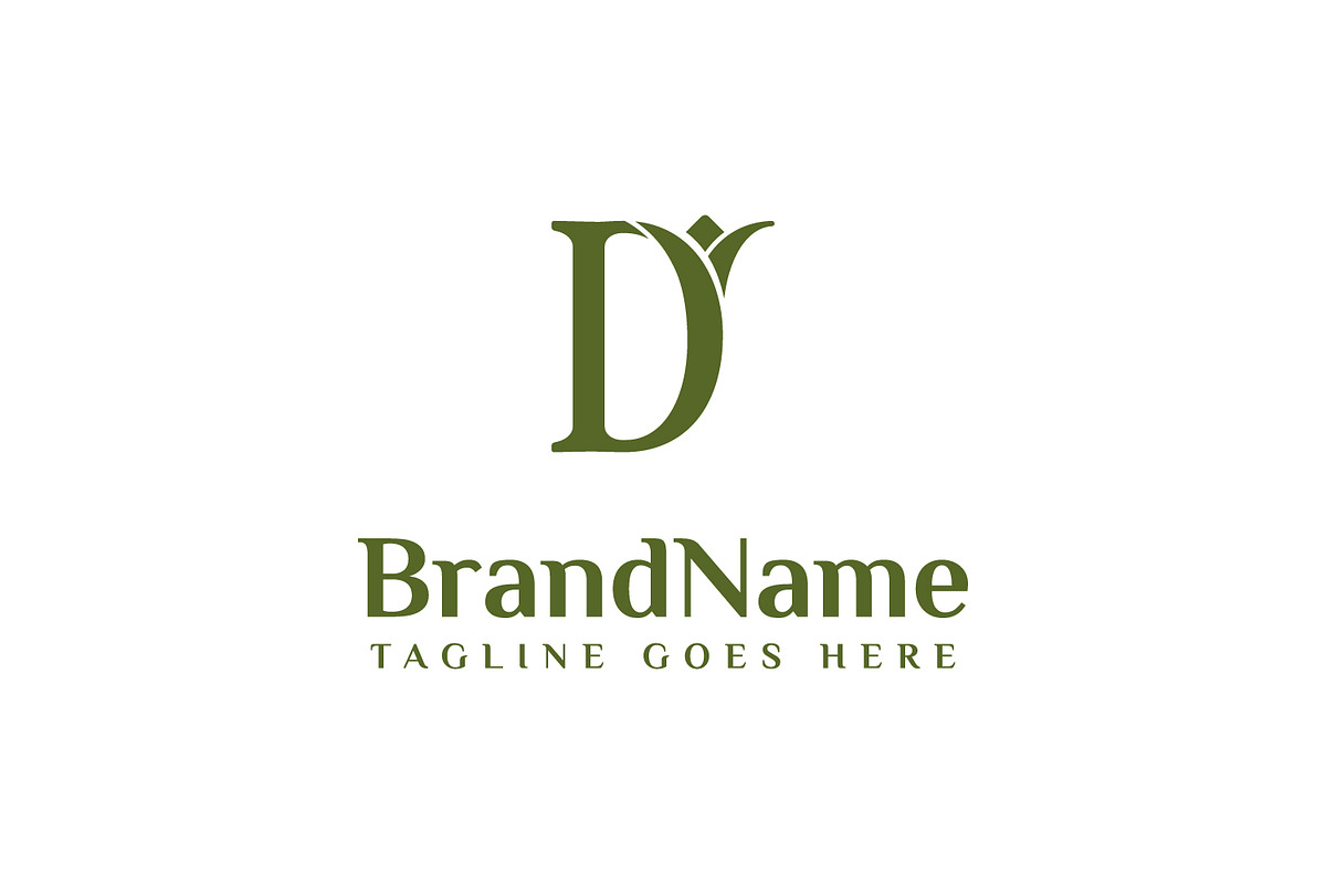 Letter D Nature Logo, a Branding & Logo Template by Pray Art Design Studio