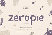 Zeropie Handwritten Font, a Handwritten Font by infernostudio3 (Thumbnail 1 of 12)