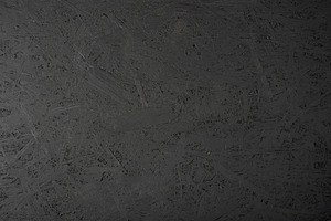 Black painted OSB plate