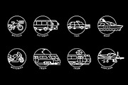 Passenger transport. Icons set, a Transportation Illustration by WINS Doodle shop (Thumbnail 4 of 10)