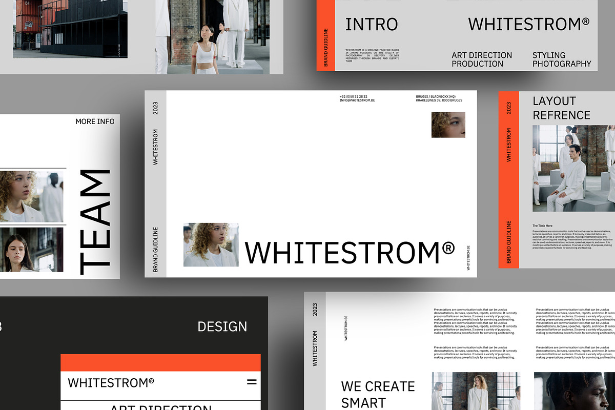 Whitestrom Brand Guide PPTX, a Presentation Template by Identy Studio (Photo 2 of 10)