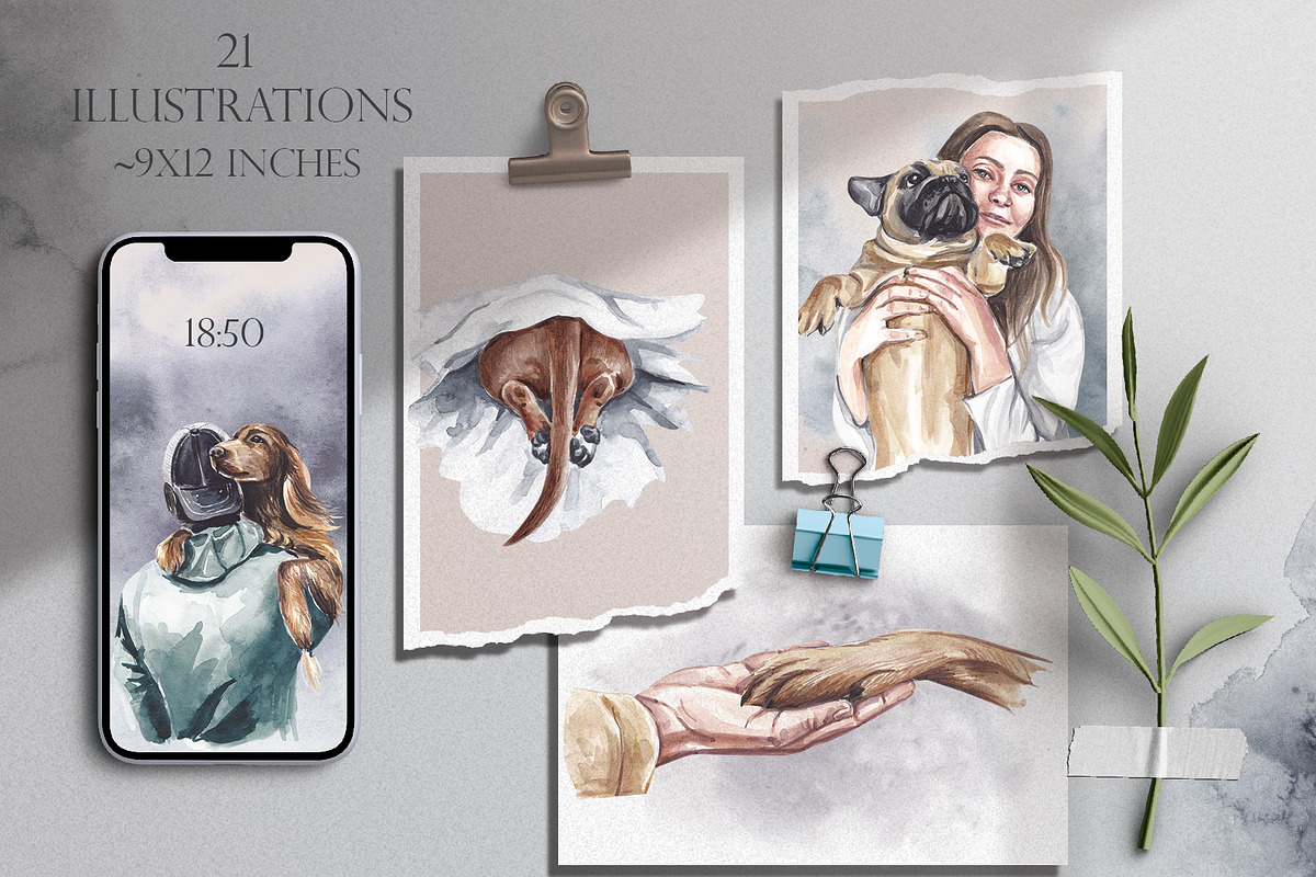 WATERCOLOR FAMILY BUNDLE, a Person Illustration by Elena_Sedova (Photo 6 of 16)