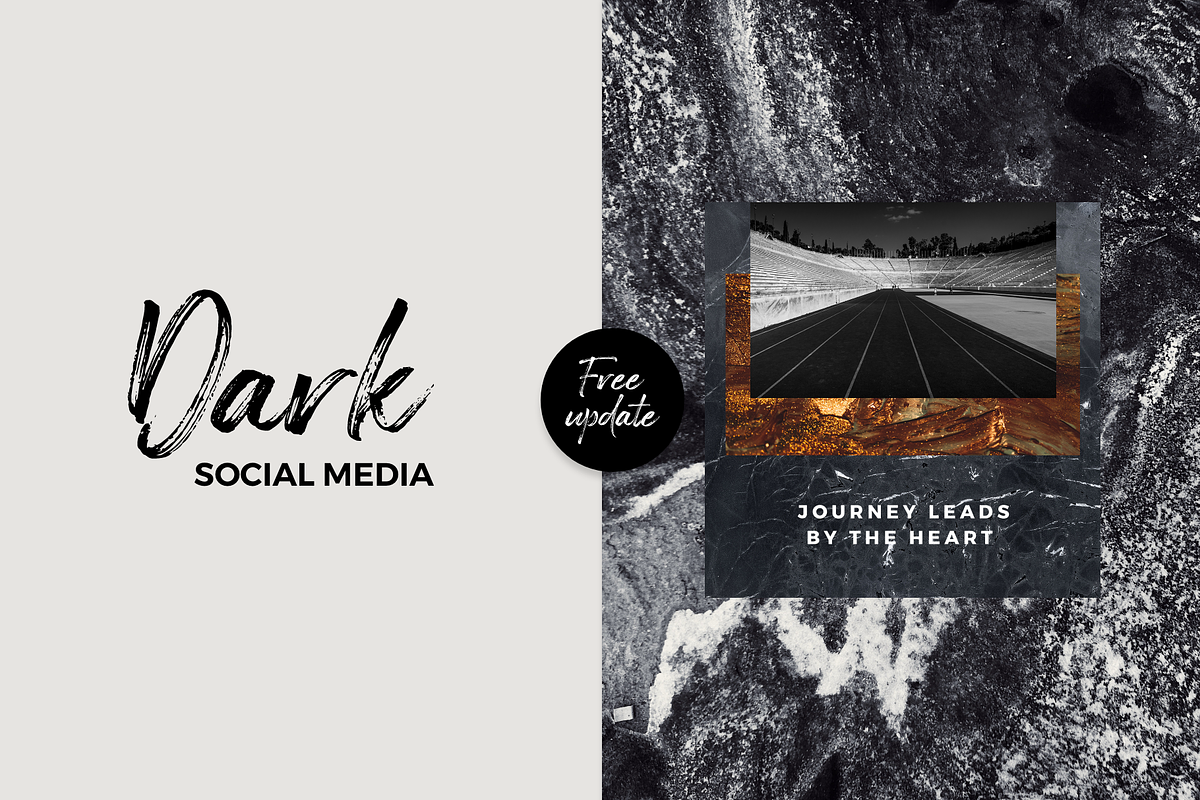 Dark Social Media Pack, a Social Media Template by RedRiver Studio (Photo 17 of 17)