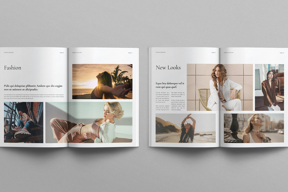 Fashion Lookbook Magazine Template, a Magazine Template by E-Type (Photo 5 of 7)