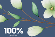 Floral Watercolor Clipart, a Decorative Illustration by BazziBa♥ (Thumbnail 12 of 12)