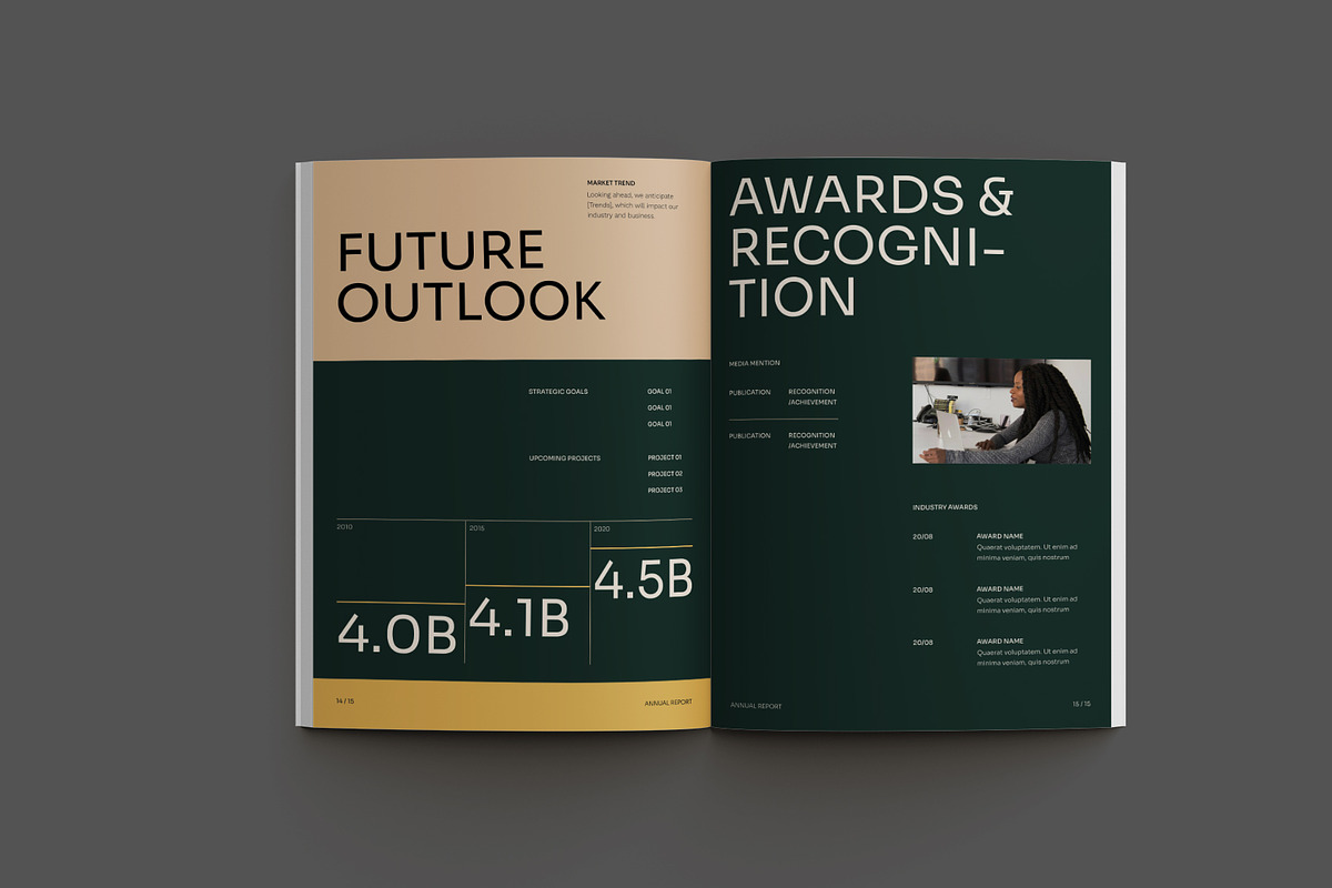 Annual Report, a Brochure Template by Neermana (Photo 4 of 10)