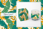 Tropical seamless patterns & leaves, a Pattern Graphic by EltaMaxArt (Thumbnail 6 of 12)
