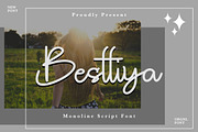 Besttiya Monoline Script Font, a Script Font by Bayuktx (Thumbnail 1 of 6)