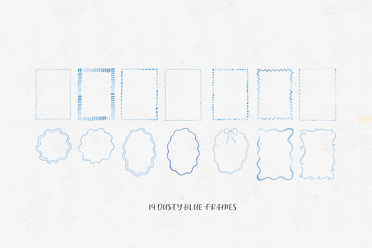 Cute Watercolor Borders & Frames, a Graphic by Design by Laney (Photo 6 of 10)