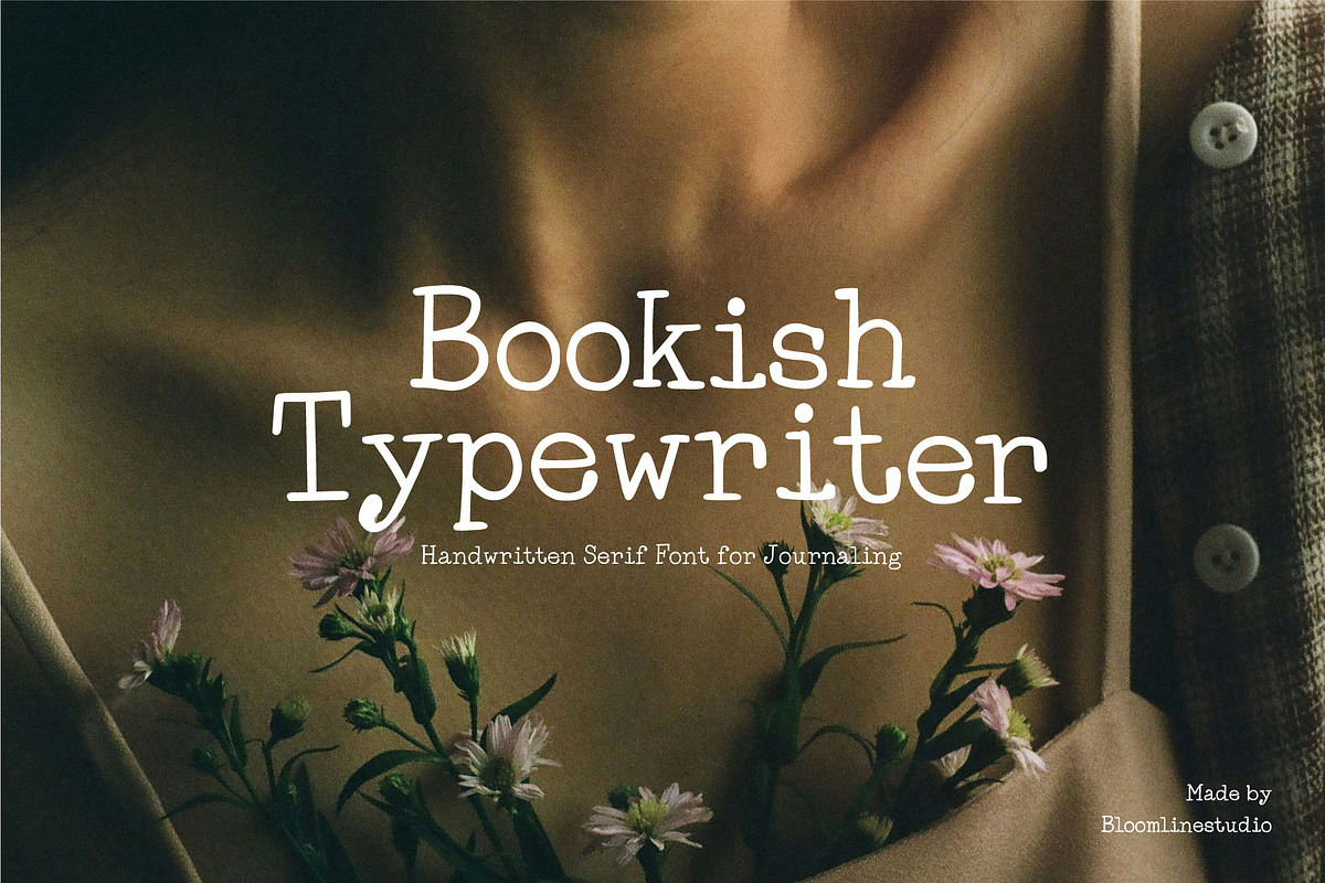 Bookish Typewriter Handwritten Font, a Font by Bloomline Studio (Photo 1 of 6)