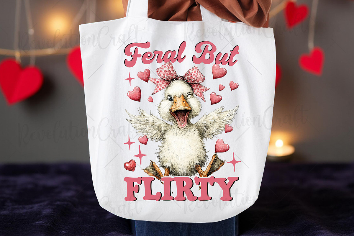Funny Valentine's Day Goose PNG, an Illustration by OK Design (Photo 6 of 6)