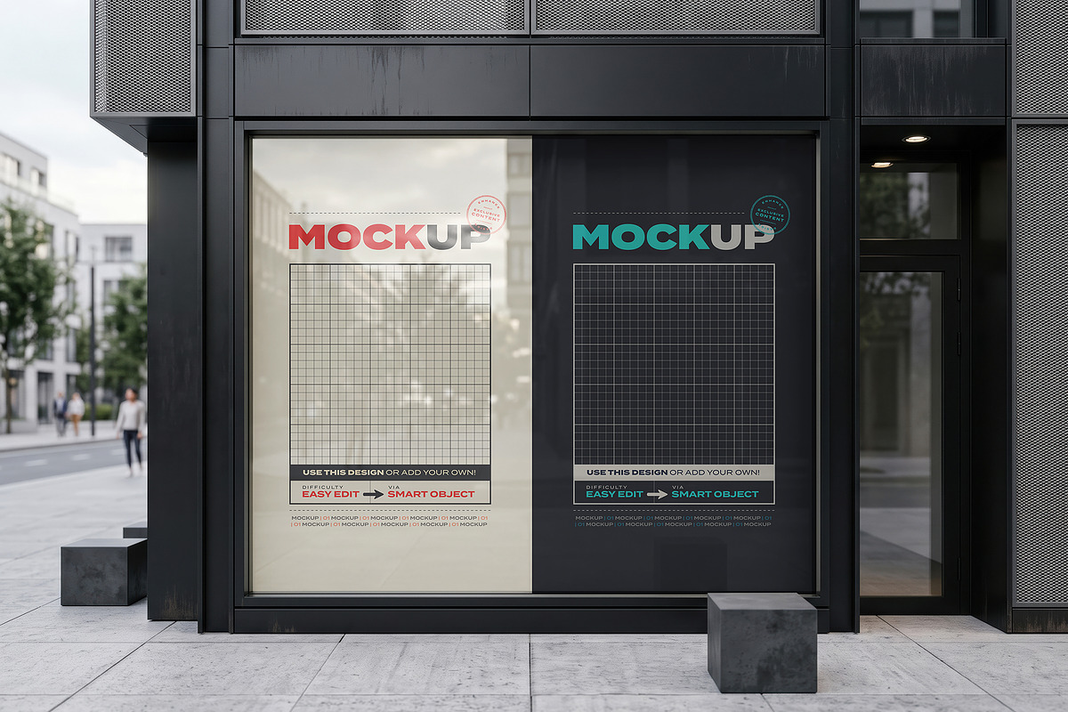 Storefront Window Mockups, an Advertising Mockup by Luuqas Design (Photo 13 of 13)