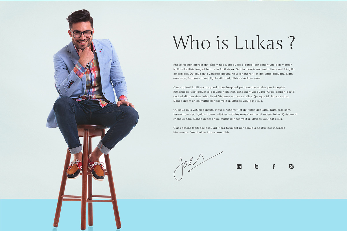 MyBio - PSD Website Template, a Templates & Theme by onetwoworks (Photo 3 of 7)