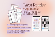 Tarot Reader Social Media Kit BUNDLE, a Social Media Template by Mochi Atelier (Thumbnail 1 of 12)