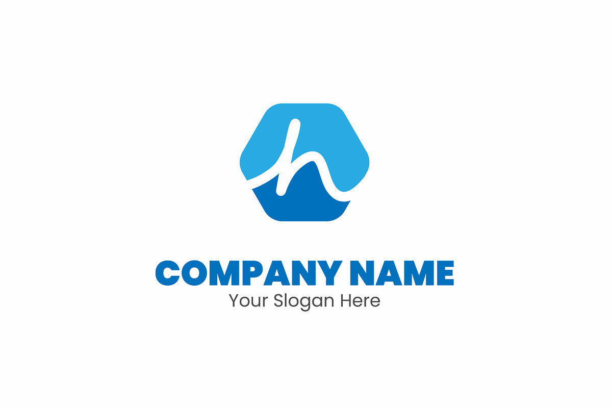 Wavy Blue Letter H Logo Design, a Branding & Logo Template by Ankara Digital Studio