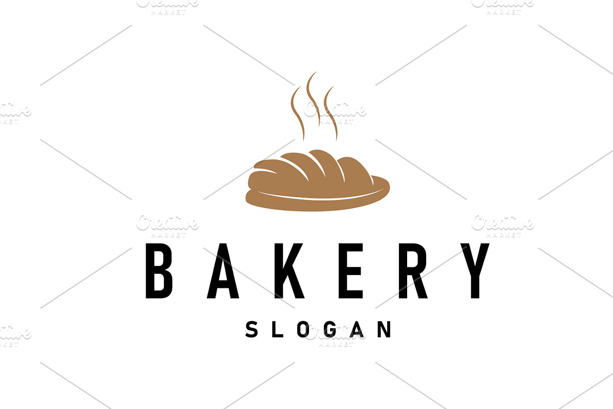 Bread Logo, Old Retro Vintage Style, a Branding & Logo Template by Maylianaw28
