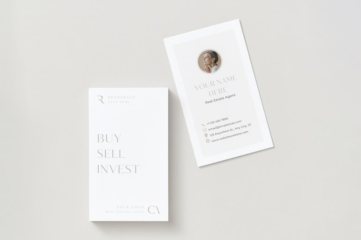 Real Estate Business Card Vertical, a Branding & Logo Template by EstateElements (Photo 1 of 8)
