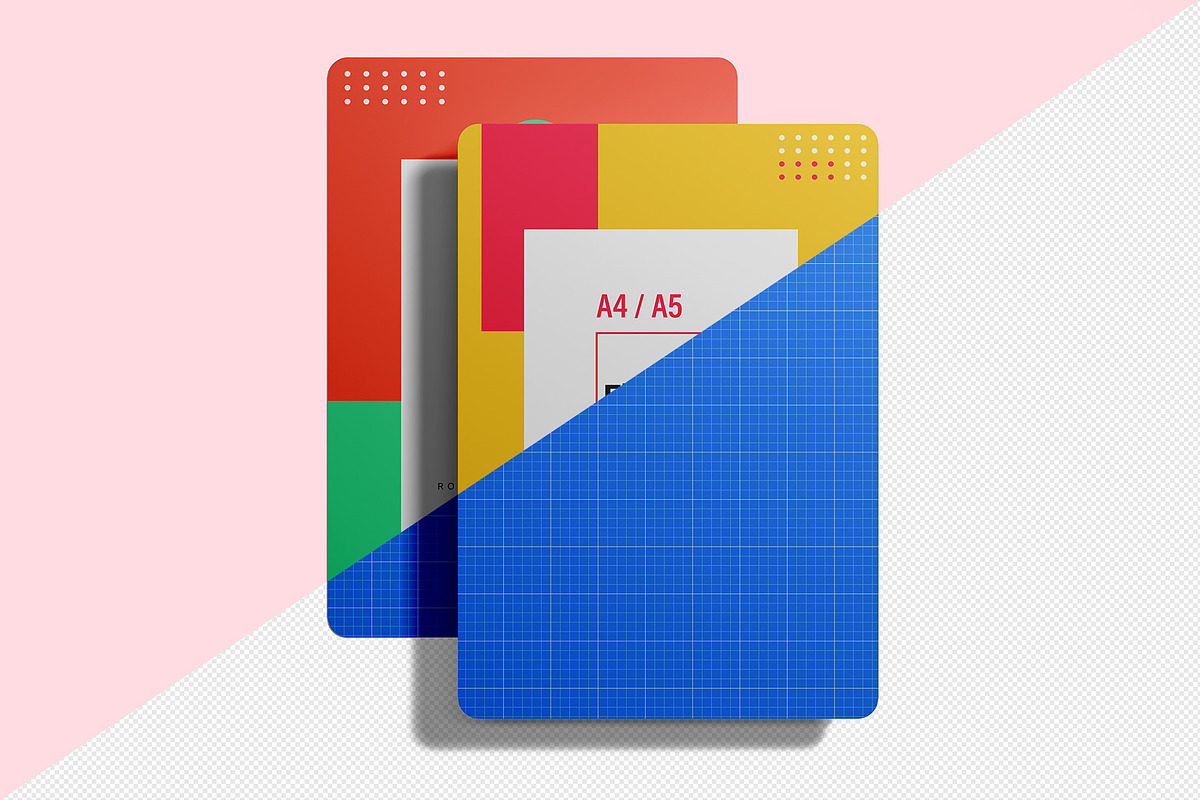 A4 / A5 Round Corner Flyer Mockup, an Advertising Mockup by Illusiongraphic (Photo 15 of 19)