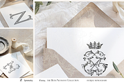 Antique Vintage Monogram Initial Z, an Object Graphic by Antique Monograms (Thumbnail 2 of 4)