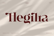 Hegilra – Modern Elegant Serif Font, a Font by Graphicxell (Thumbnail 1 of 8)