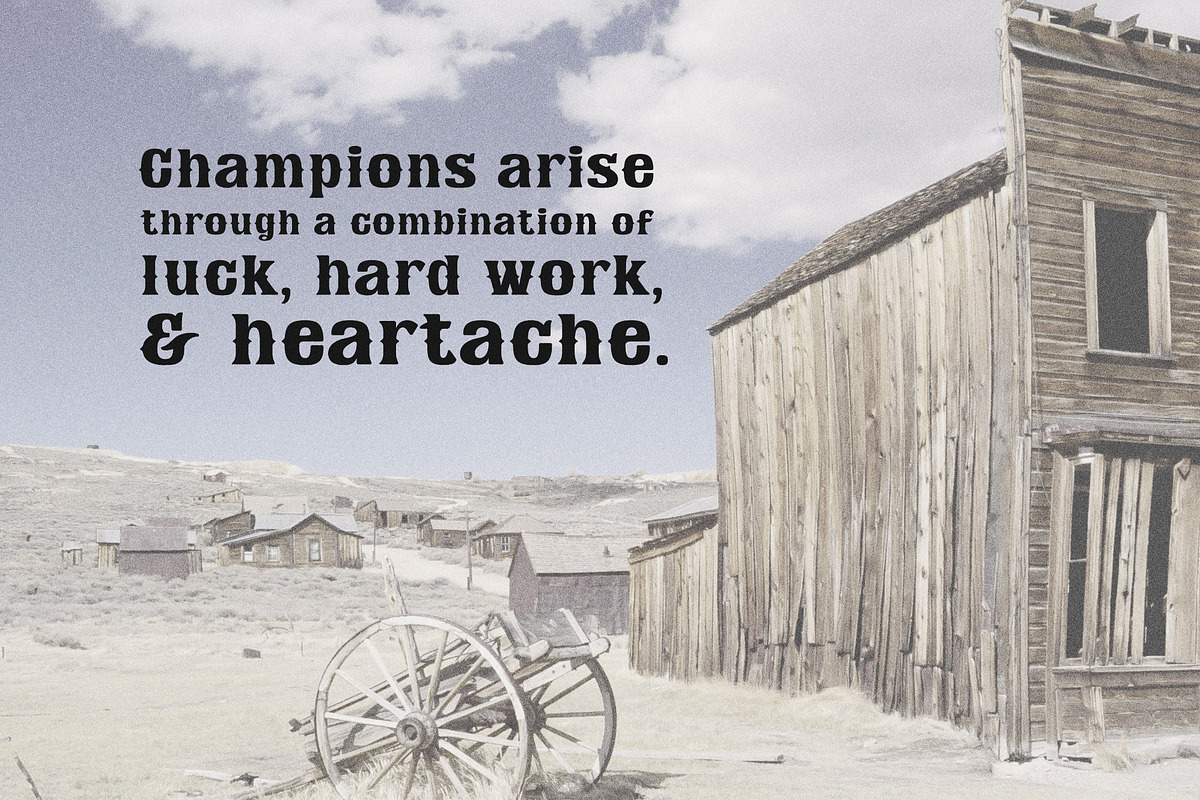 Deadmill - Wild West Serif, a Serif Font by Parker Creative (Photo 5 of 6)
