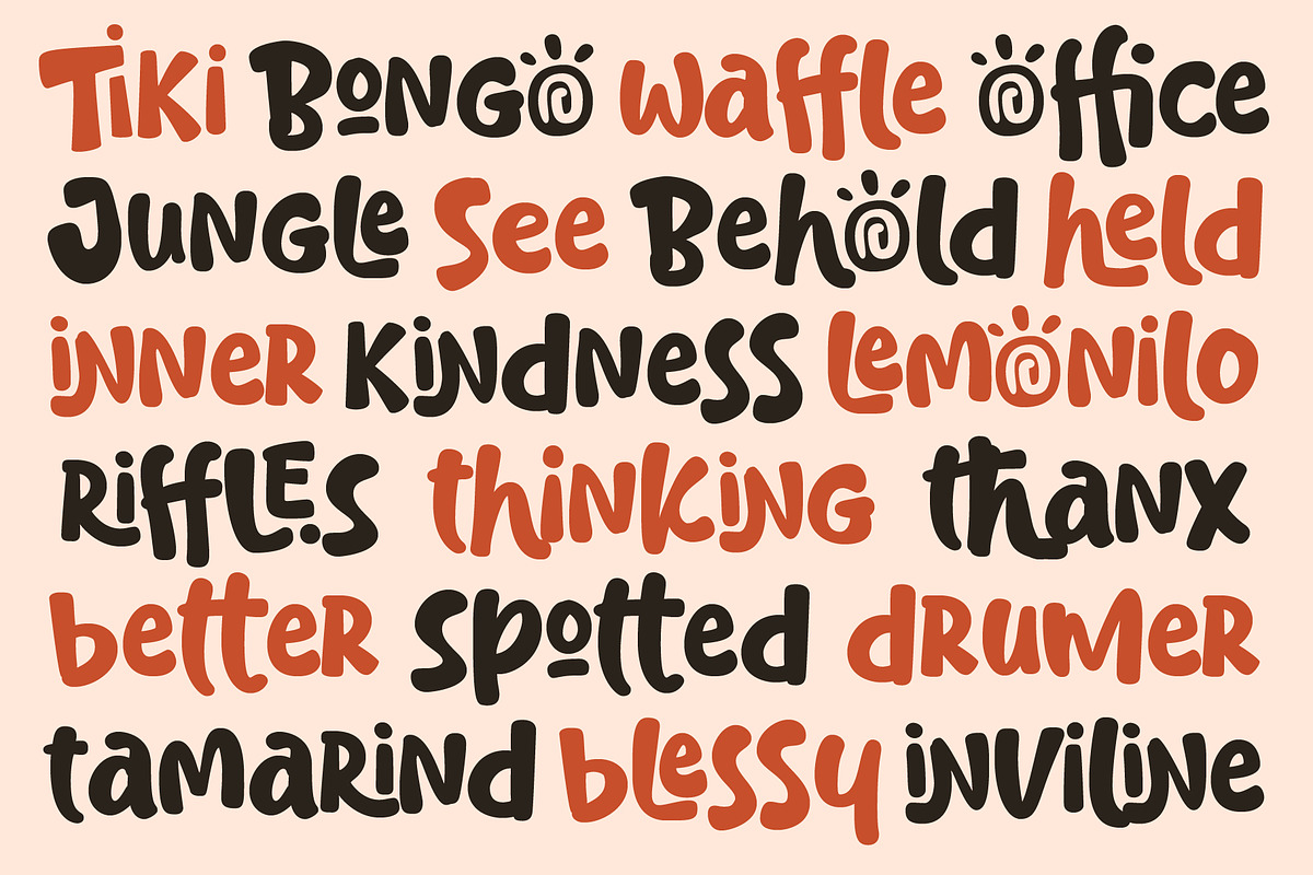 Tiki Bongo - Tropical Display Font, a Handwritten Font by Inviline.co (Photo 4 of 13)