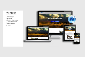 OnePage Psd Teamplate