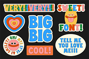 Very Font Family - Handmade Retro, a Sans Serif Font by Studio Funshop by Kelli (Thumbnail 10 of 21)